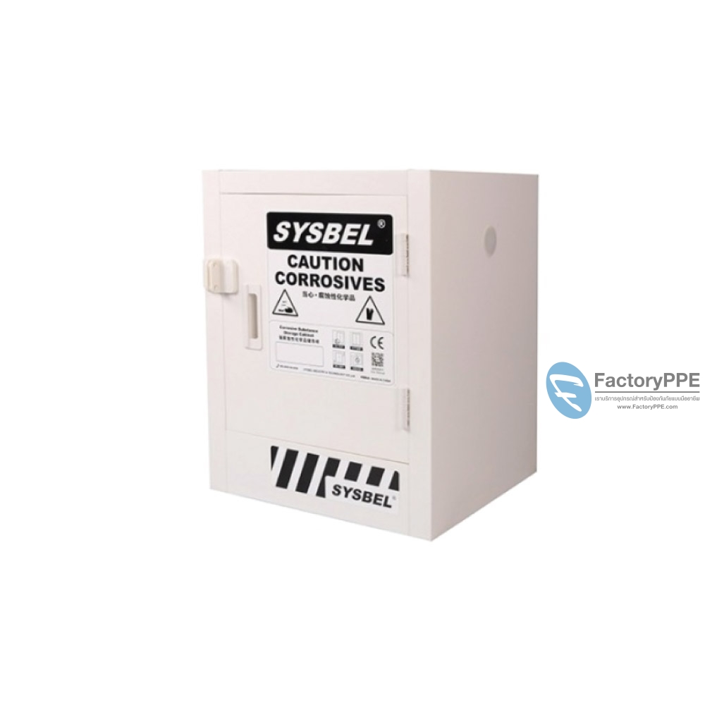 J1) #ACP810004 : ตู้เก็บสารกัดกร่อน Corrosive Substance Storage Cabinets  Volume Gal  4  GaL  1 door Certification(CE)  Ext dimension(HxWxD/cm)  59x46x43  G.W.(Kgs.) 17.6  (ไม่รวมสายดิน)