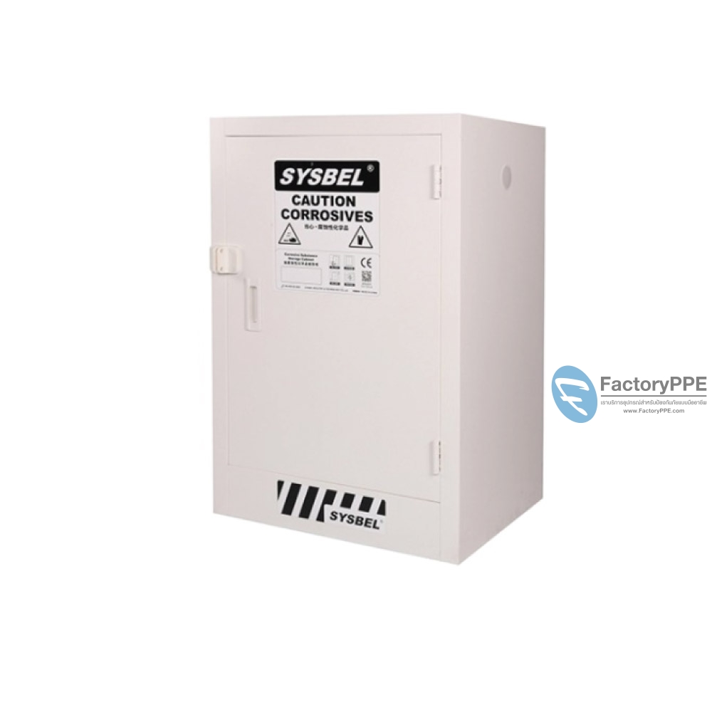 J2) #ACP810012 : ตู้เก็บสารกัดกร่อน  Corrosive Substance Storage Cabinets  Volume Gal  12 GaL 1 door Certification(CE)  Ext dimension(HxWxD/cm) 89x59x46  G.W.(Kgs.) 34  (ไม่รวมสายดิน)