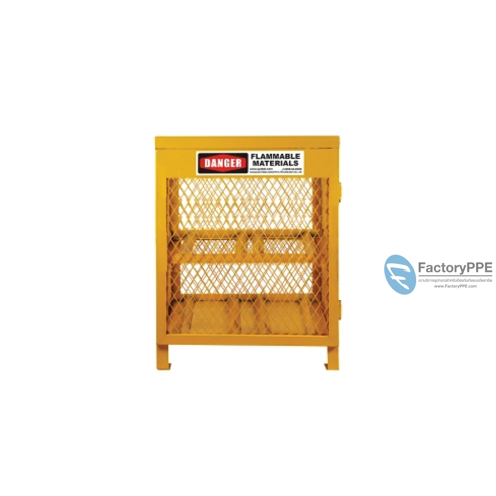 G1) #WA710204 : ถังเก็บถังแก๊ส Gas Cylinder Storage Cages Cylinder Type LPG Position Horizontal 4  Product Size (HxWxd/cm)  96x76x76  SYSBEL (ไม่รวมสายดิน)