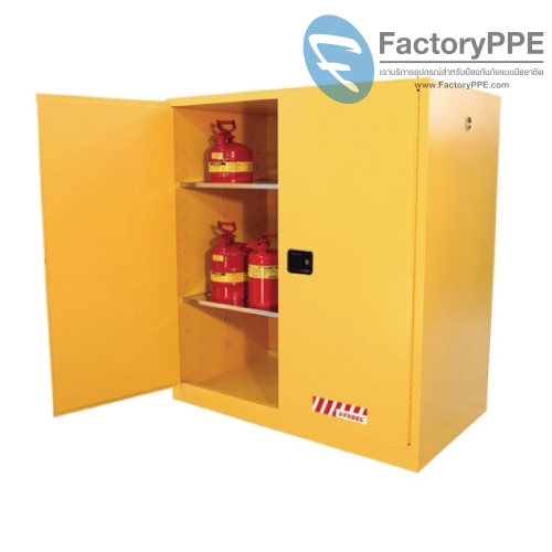 A11) #WA810115 : ตู้สำหรับเก็บของเหลวไวไฟ Flammable Cabinets 434 L 2 door (manual) Certification(CE) Packing dimension 165x150x86  SYSBEL (ไม่รวมสายดิน)