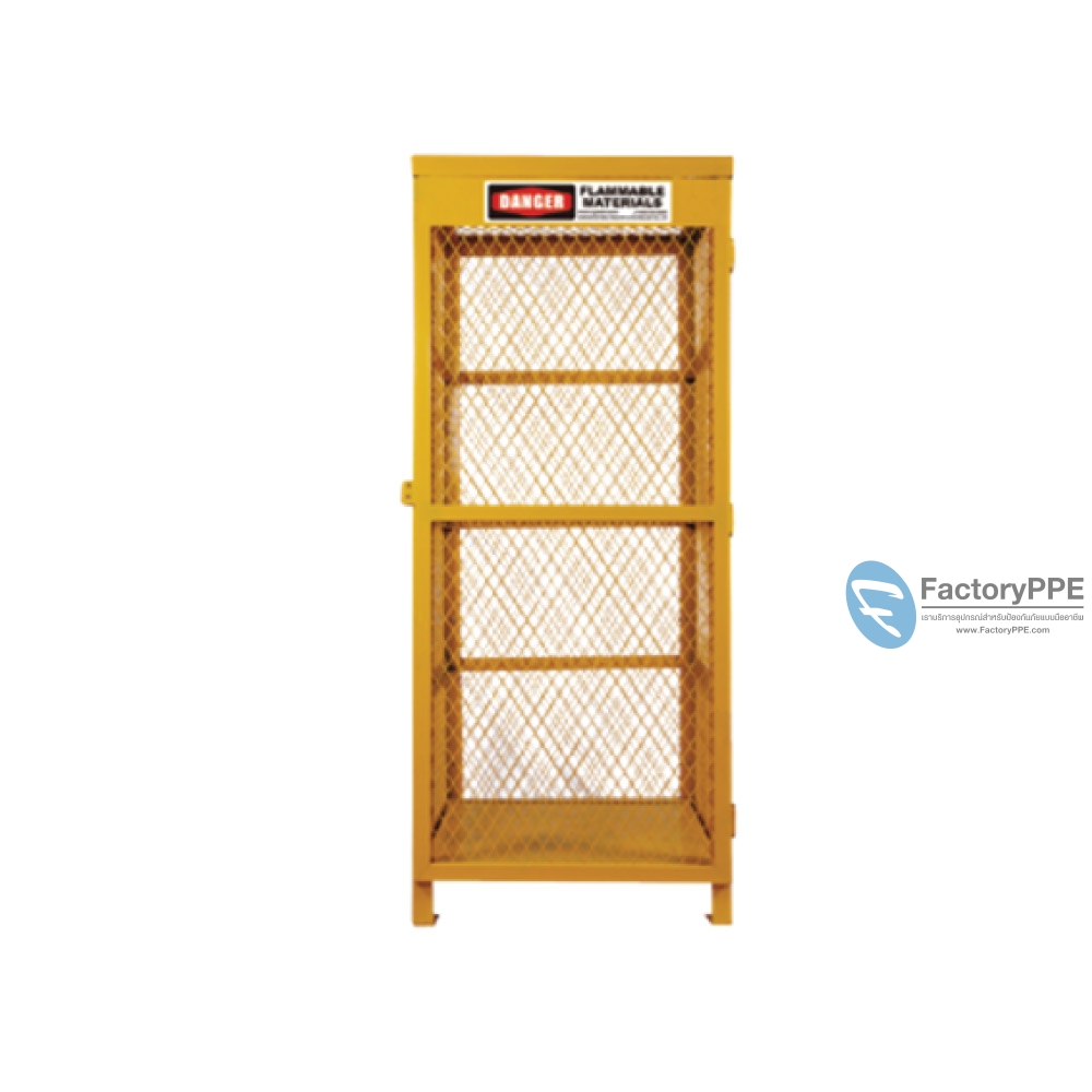 G4) #WA710309 : ถังเก็บถังแก๊ส Gas Cylinder Storage Cages Cylinder Type Compressed LPG Position Vertical 9 Product Size (HxWxD/cm)  180x76x76  SYSBEL (ไม่รวมสายดิน)