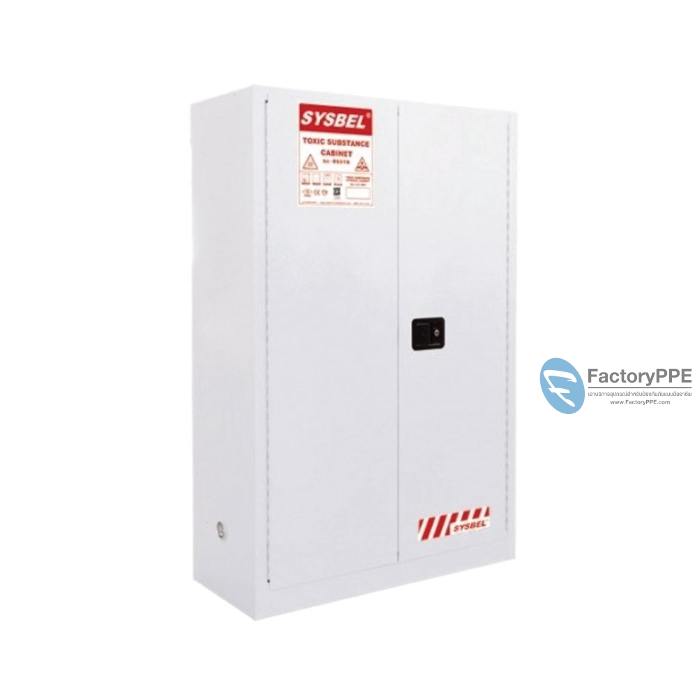 E2) #WA810450W : ตู้สำหรับเก็บสารพิษ Toxic Cabinets  170 L 2 door (manual) Certification(FM/CE) Ext dimension(HxWxD/cm)  165x109x46  SYSBEL (ไม่รวมสายดิน)