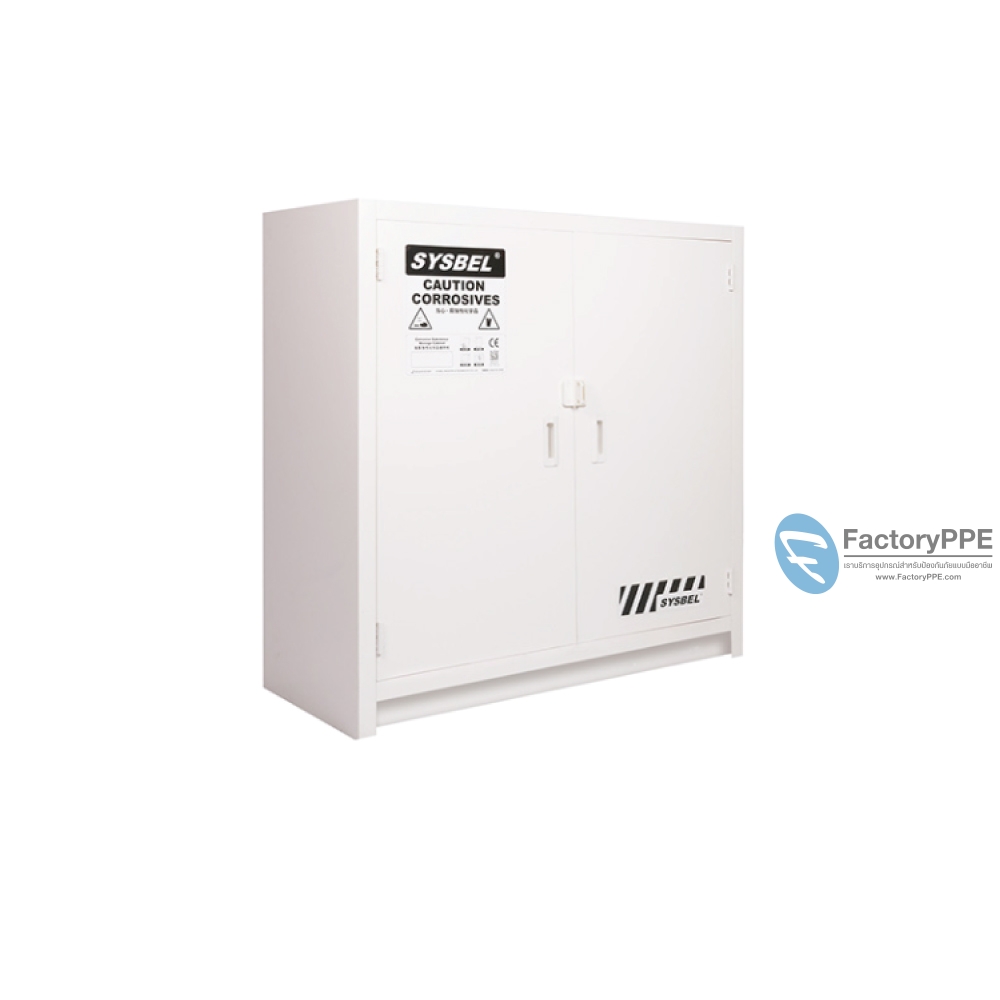 J7) #ACP810024 ตู้เก็บสารกัดกร่อน :  Corrosive Substance Storage Cabinets  Volume 24 GaL 2 door (manual) Certification(CE)  Ext dimension(HxWxD/cm) 89x90.5x58  G.W.(Kgs.) 45.5   (ไม่รวมสายดิน)