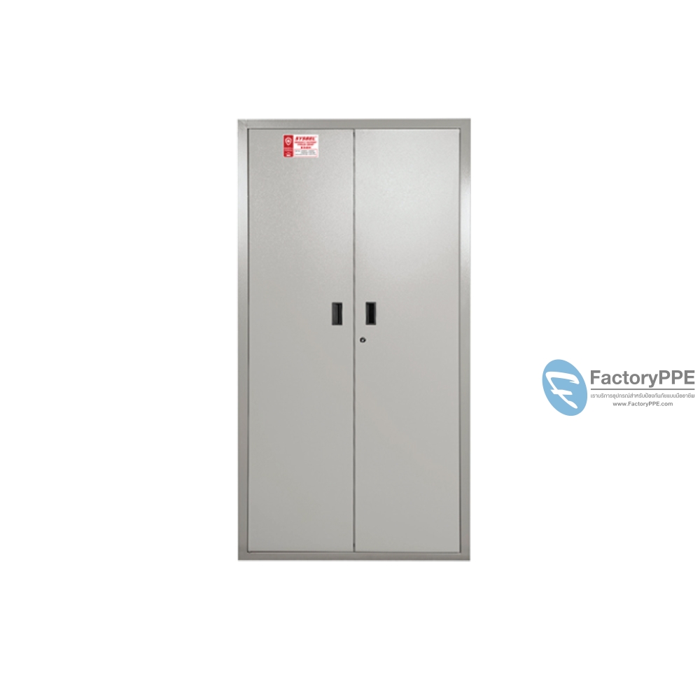 I4) #WA930450 : ตู้อุปกรณ์ฉุกเฉิน (ไม่มีหน้าต่าง) Emergency Equipment Cabinet (PPE Cabinet) 170L 2 door (manual) Certification(FM/CE) Ext dimension(HxWxD/cm) 180x90x45  (ไม่รวมสายดิน)