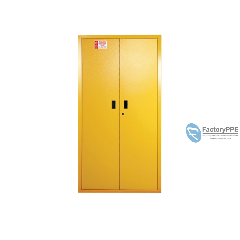 I5) #WA930450Y : ตู้อุปกรณ์ฉุกเฉิน (ไม่มีหน้าต่าง) Emergency Equipment Cabinet (PPE Cabinet) 170L 2 door (manual) Certification(FM/CE) Ext dimension(HxWxD/cm) 180x90x45  (ไม่รวมสายดิน)