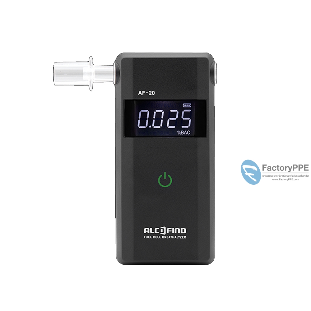 'เครื่องวัดแอลกอฮอล์จากลมหายใจรุ่น AF-20 #ALCOFIND (+ หลอด 100 ชิ้น) ยี่ห้อ DA TECH