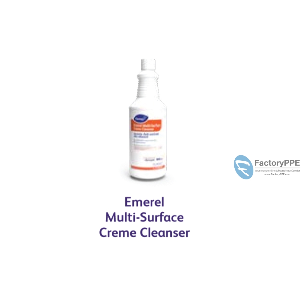 เอเมอเริล มัลติ-เซอร์เฟส ครีม คลีนเซอร์ (Emeral Multi-Surface Crème Cleanser)#94995295 ผลิตภัณฑ์ทำความสะอาดอเนกประสงค์ชนิดครีม สำหรับขจัดคราบพื้นผิว คราบสะสม และคราบไขมัน ขนาด 12 x 946 ml